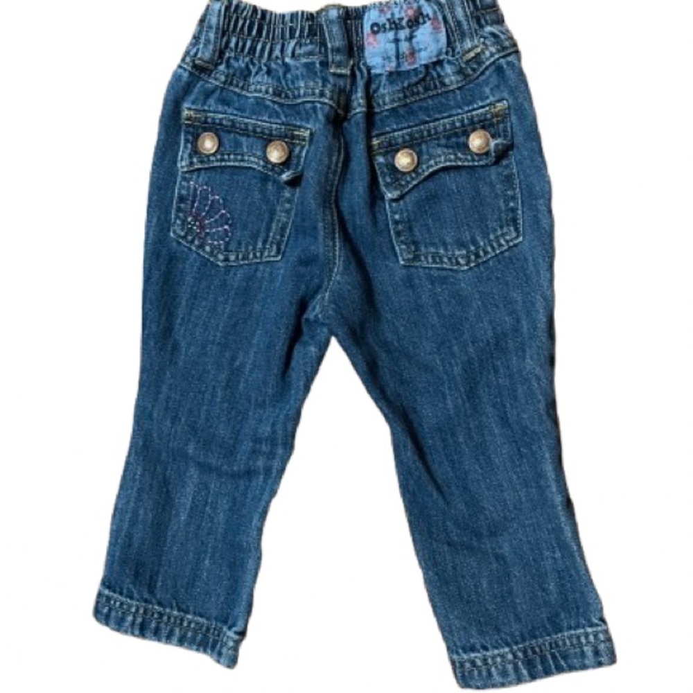 OshKosh B'gosh Classic Girls Blue Denim Jeans Size 18 Months